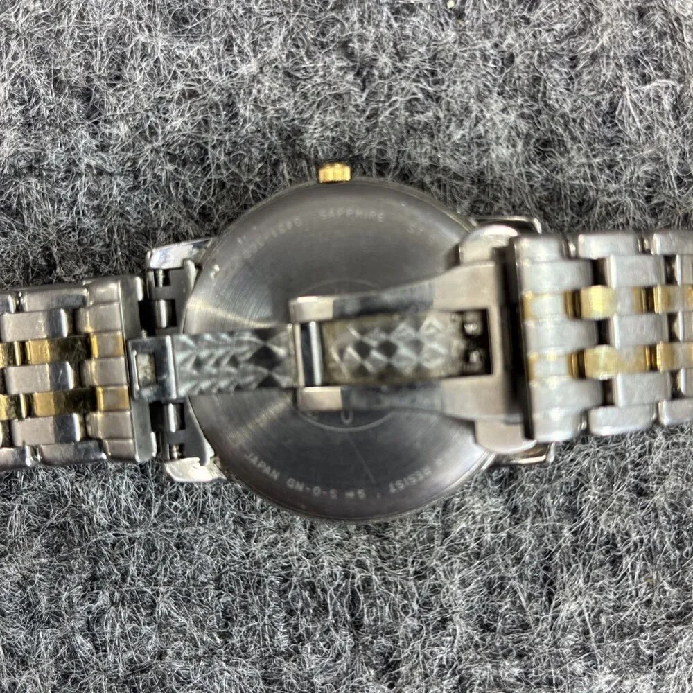 Citizen Eco Drive Men's Watch Stiletto G431-T001793 Two Tone 33mm Sapphire Cryst